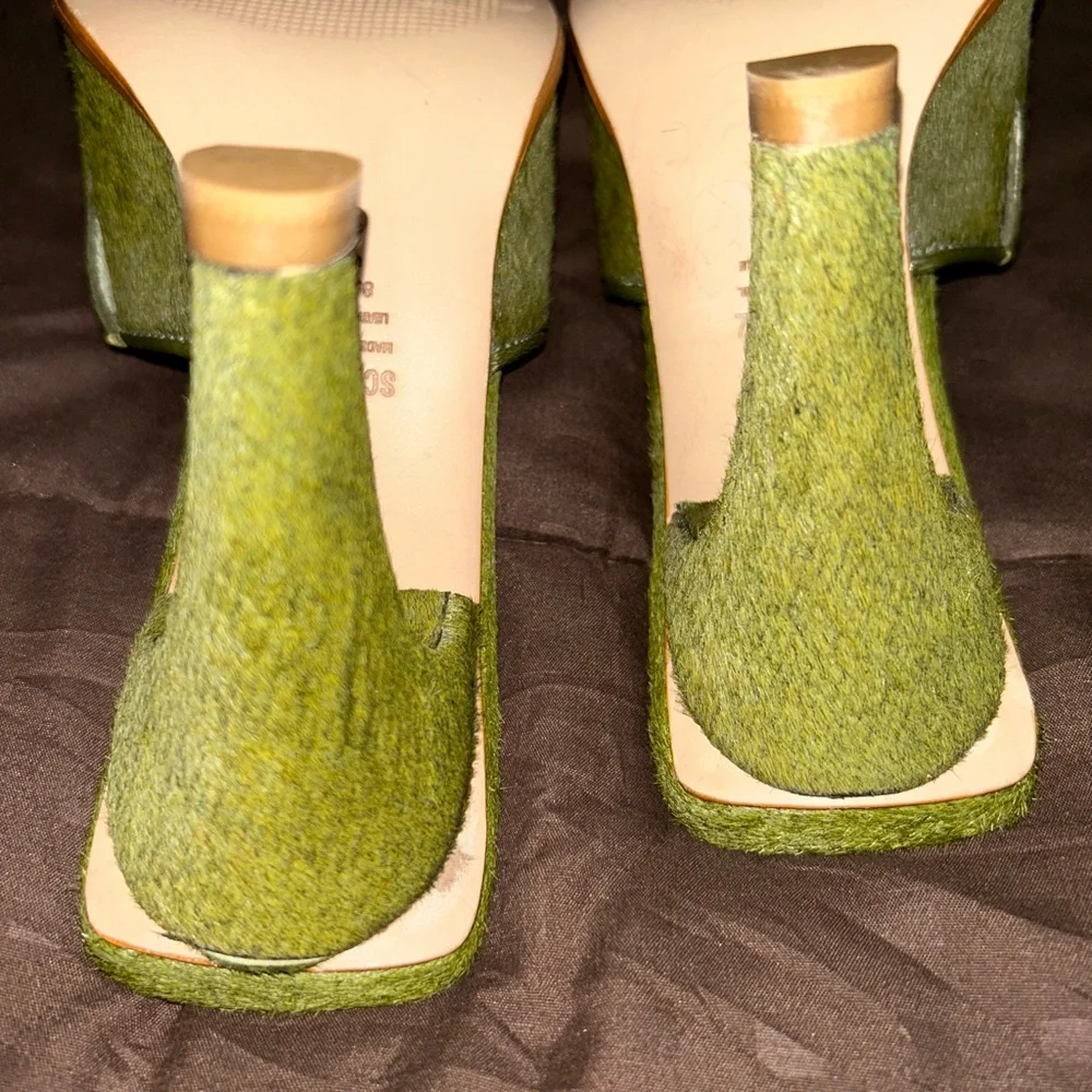 SCHUTZ Green Mules - Picture 4 of 6